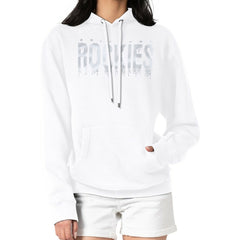 Colorado Rockies G-III 4Her by Carl Banks Women's Metallic Drop Fleece Hoodie - White