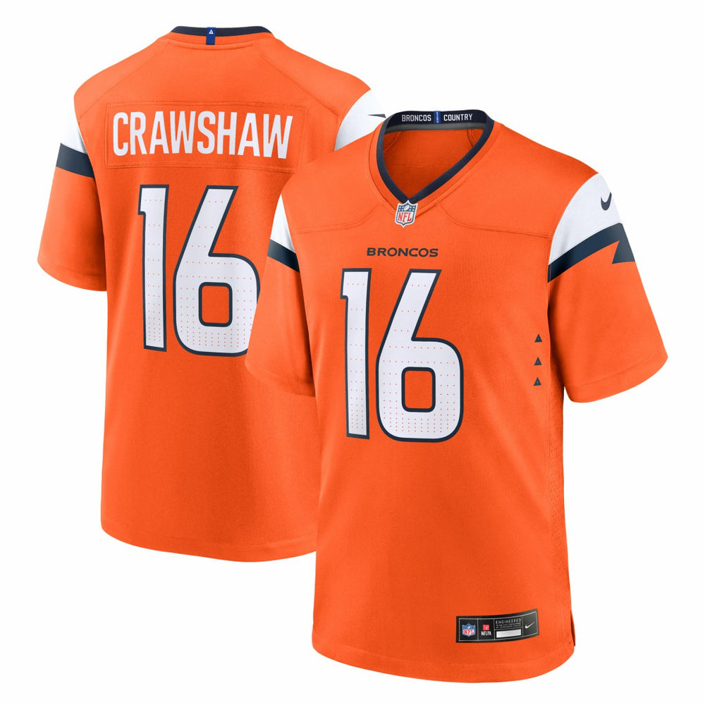 NFL Denver Broncos Jeremy Crawshaw Team Game Jersey