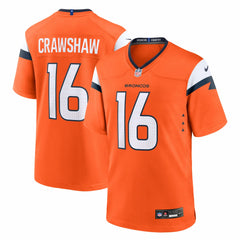 NFL Denver Broncos Jeremy Crawshaw Team Game Jersey