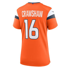NFL Denver Broncos Jeremy Crawshaw Women's Team Game Jersey