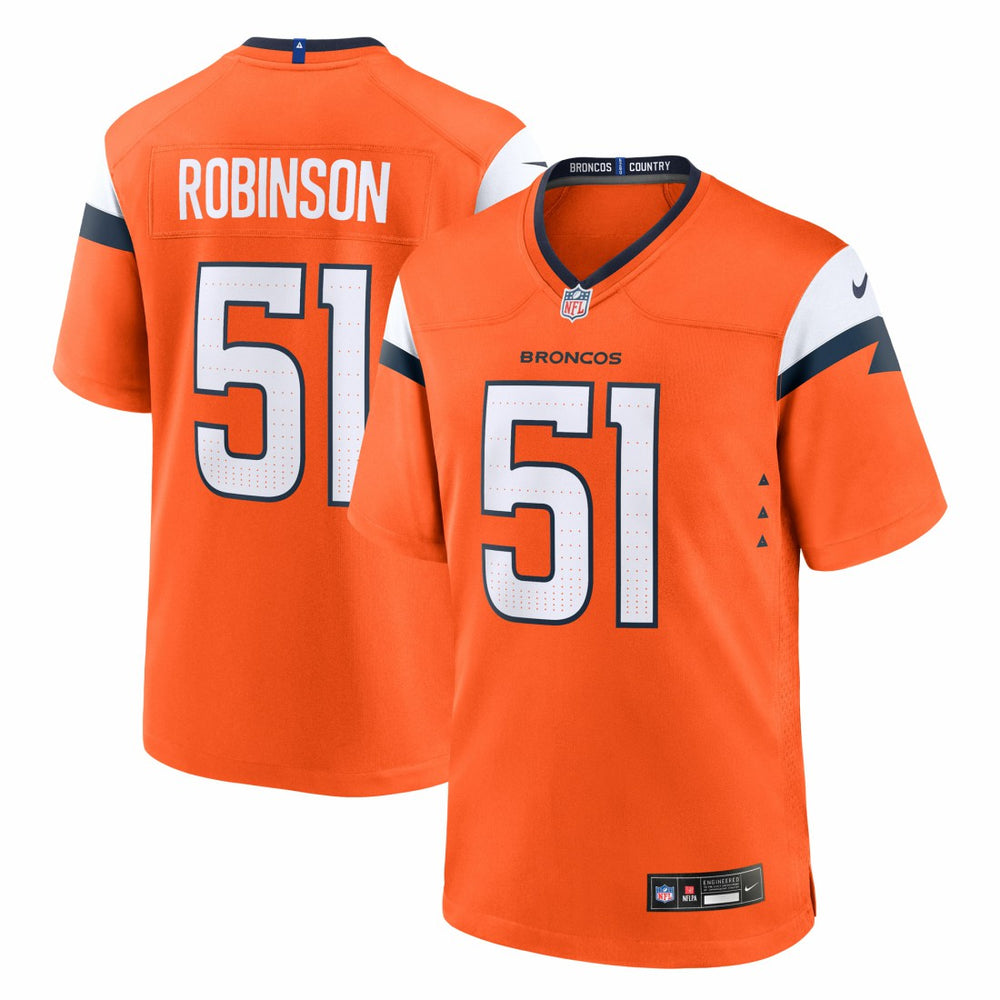 NFL Denver Broncos Que Robinson Team Game Jersey