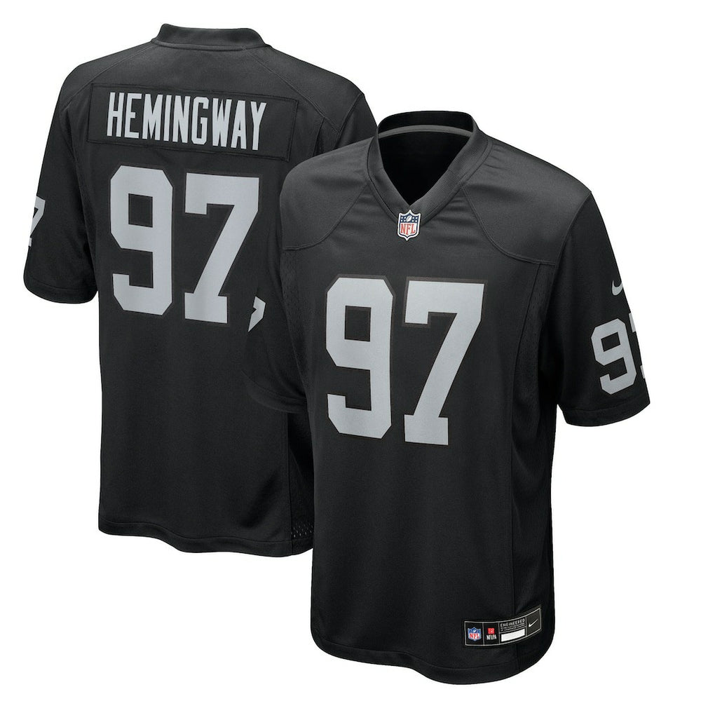 NFL Las Vegas Raiders Tonka Hemingway Team Game Jersey