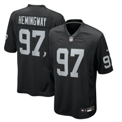 NFL Las Vegas Raiders Tonka Hemingway Team Game Jersey