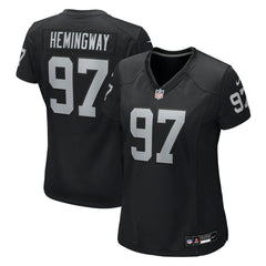 NFL Las Vegas Raiders Tonka Hemingway Women's Team Game Jersey