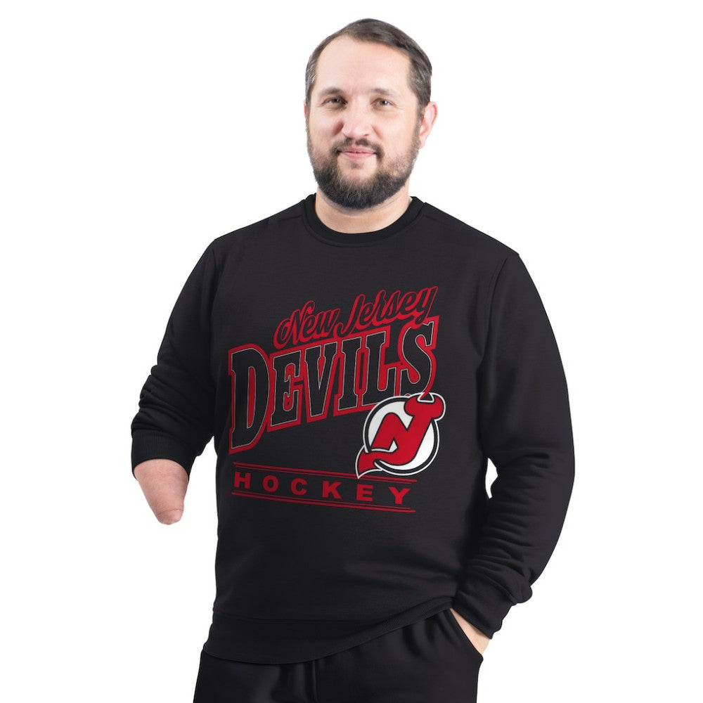 New Jersey Devils G-III Sports by Carl Banks Adaptive Headliner Fleece Sweatshirt