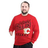 Calgary Flames G-III Sports by Carl Banks Adaptive Headliner Fleece Sweatshirt