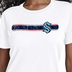 Seattle Kraken Starter Women's Team Stripe T-Shirt