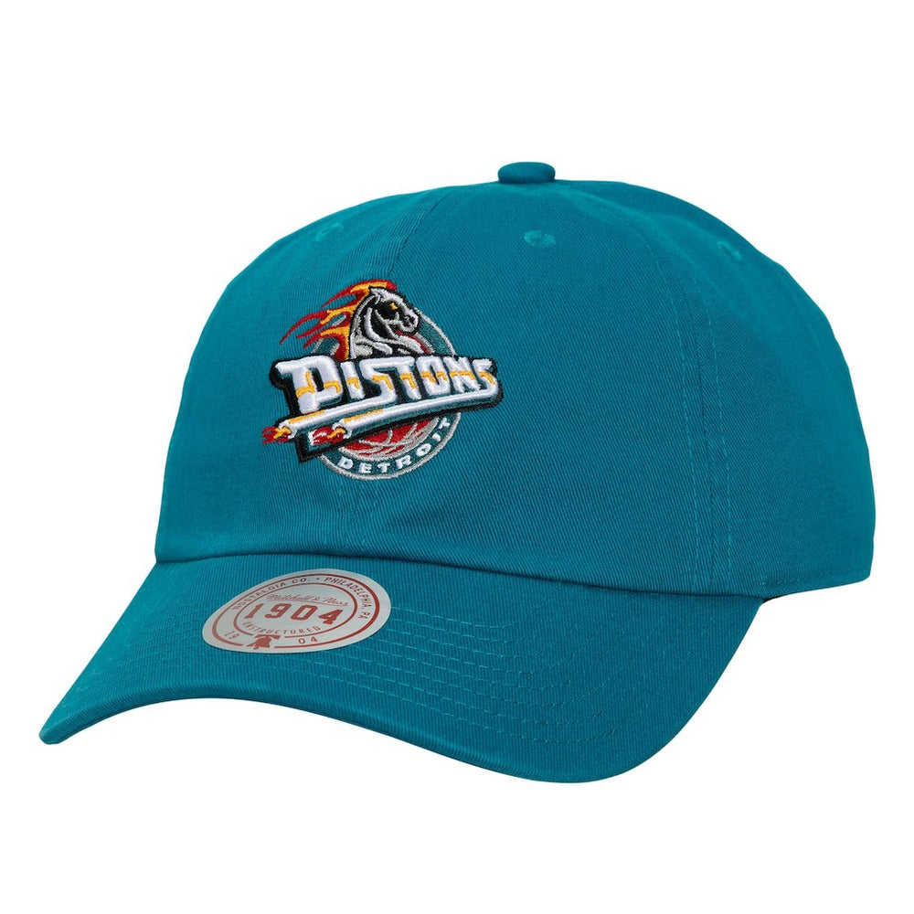 Detroit Pistons Hardwood Classics 1904 Adjustable Hat sale - Teal | Mitchell & Ness shop