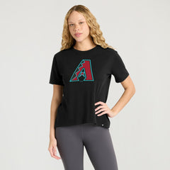 Arizona Diamondbacks Women's Scoop Neck T-Shirt - Black
