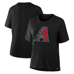 Arizona Diamondbacks Women's Scoop Neck T-Shirt - Black