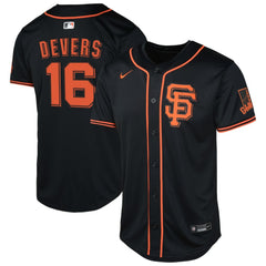 Rafael Devers San Francisco Giants Youth Limited Jersey - Black | Nike