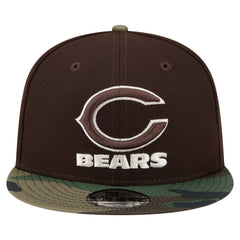 NFL Chicago Bears Adult Burnt Wood Camo 9FIFTY Snapback Hat
