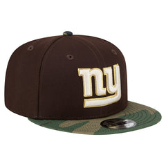 NFL New York Giants Adult Burnt Wood Camo 9FIFTY Snapback Hat