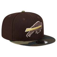 NFL Buffalo Bills Adult Burnt Wood Camo 9FIFTY Snapback Hat