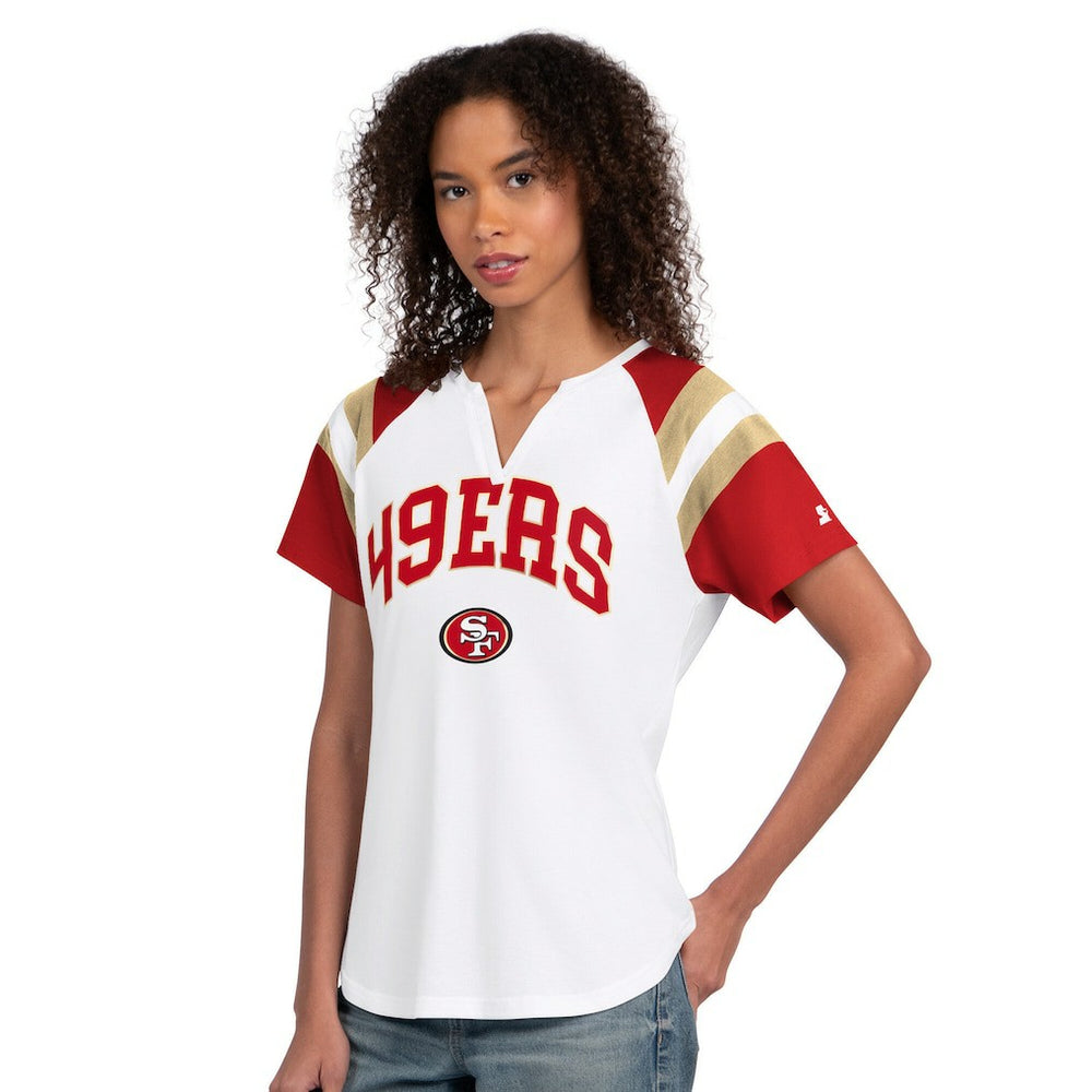 NFL San Francisco 49ers Starter Women's Game On Notch Neck T-Shirt