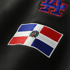 Los Angeles Dodgers Dominican Republic Country Flag Hoodie - Black | New Era