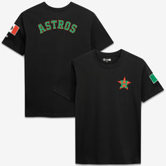 Houston Astros Mexico Country Flag T-Shirt - Black | New Era