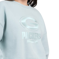 NFL Green Bay Packers Starter Women's Travel Pastels Boxy Fleece Sweatshirt