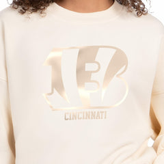 NFL Cincinnati Bengals Starter Women's Travel Pastels Boxy Fleece Sweatshirt