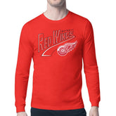 Detroit Red Wings Starter Modern Tailsweep Long Sleeve T-Shirt