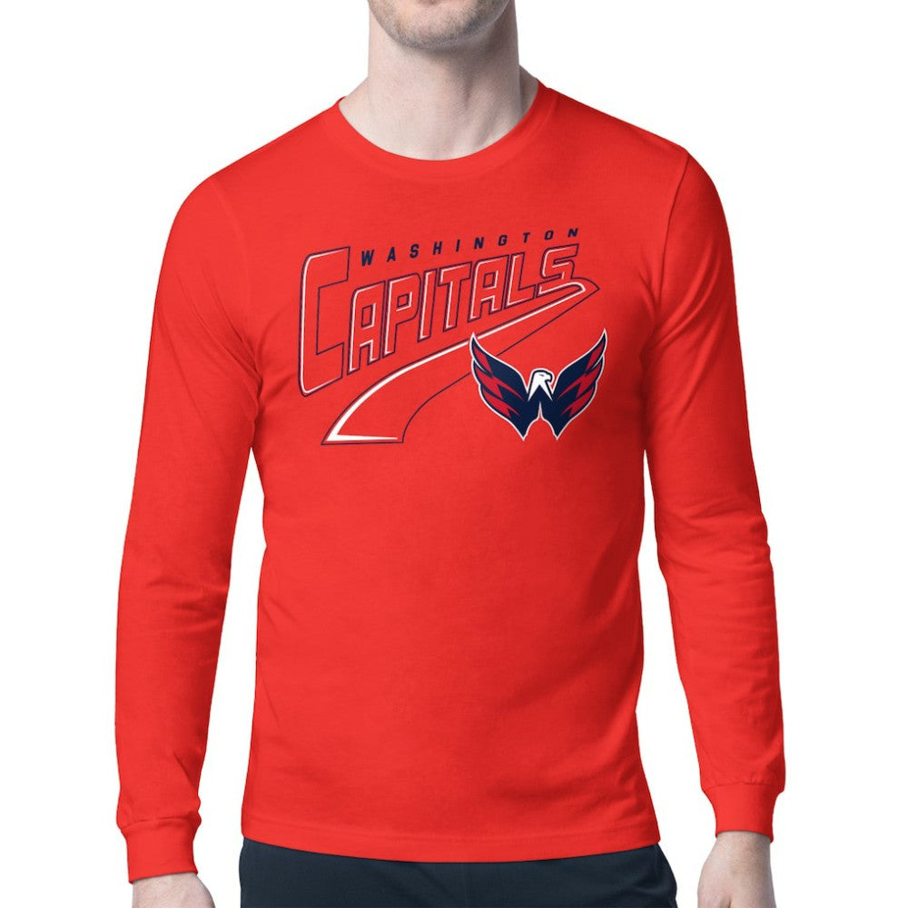 Washington Capitals Starter Modern Tailsweep Long Sleeve T-Shirt