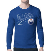 Edmonton Oilers Starter Modern Tailsweep Long Sleeve T-Shirt