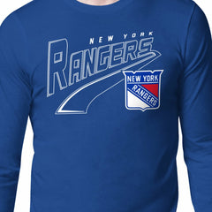 New York Rangers Starter Modern Tailsweep Long Sleeve T-Shirt