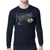 Nashville Predators Starter Modern Tailsweep Long Sleeve T-Shirt