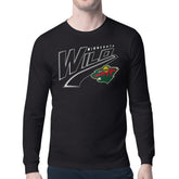 Minnesota Wild Starter Modern Tailsweep Long Sleeve T-Shirt