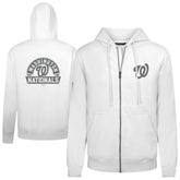 Washington Nationals Levelwear Podium Banner Arch Full-Zip Hoodie - White