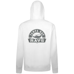 Tampa Bay Rays Levelwear Podium Banner Arch Full-Zip Hoodie - White