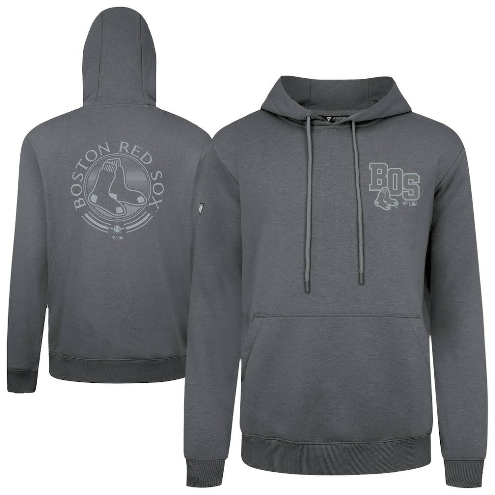 Boston Red Sox Levelwear Podium Grain Hoodie - Gray