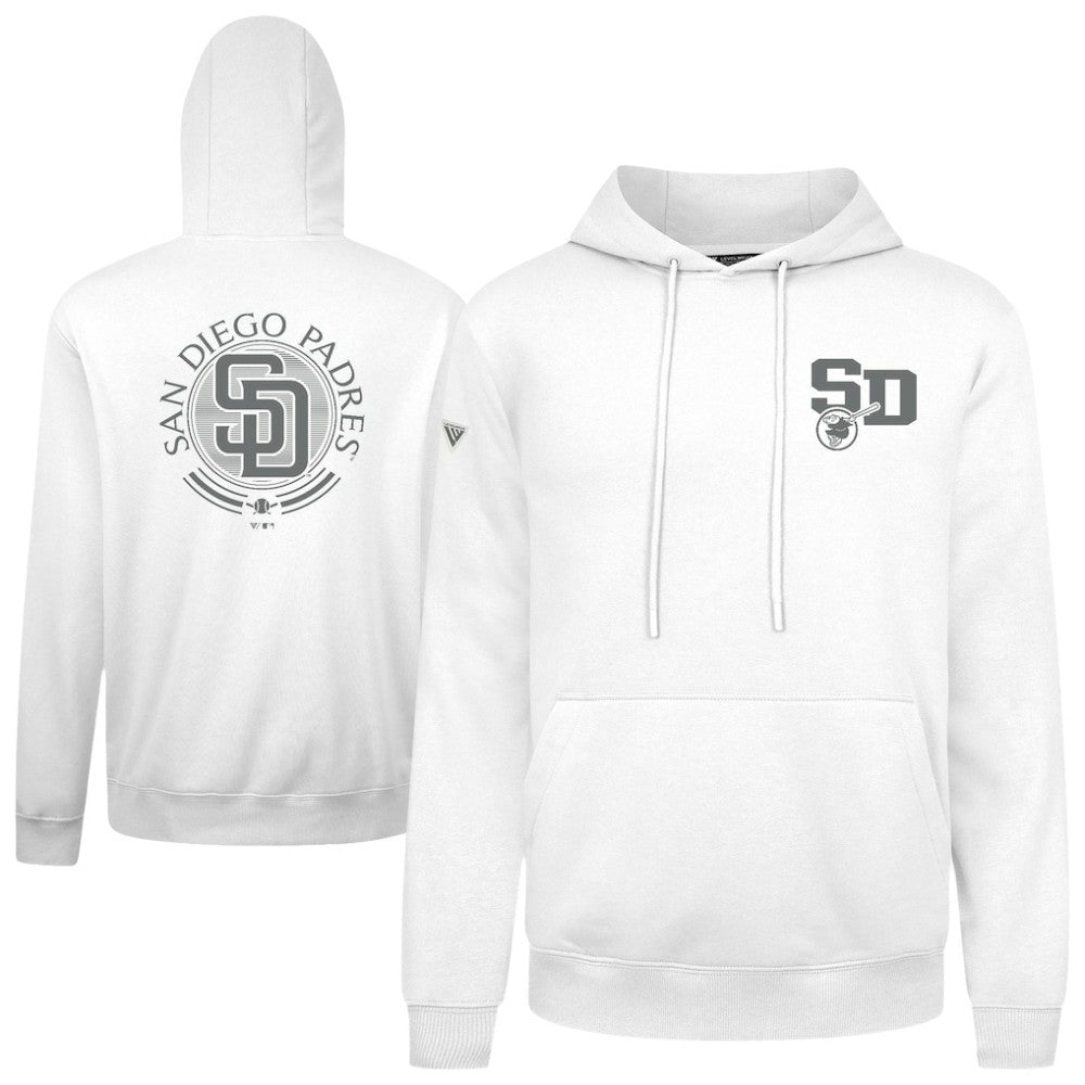 San Diego Padres Levelwear Podium Grain Hoodie - White