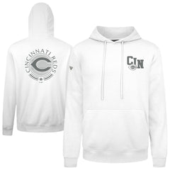 Cincinnati Reds Levelwear Podium Grain Hoodie - White