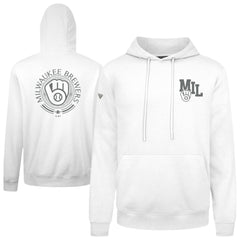 Milwaukee Brewers Levelwear Podium Grain Hoodie - White