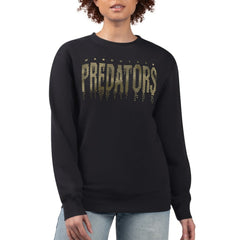Nashville Predators G-III 4Her by Carl Banks Women's Metallic Drop Printed Fleece Sweatshirt