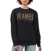 Calgary Flames G-III 4Her by Carl Banks Women's Metallic Drop Printed Fleece Sweatshirt