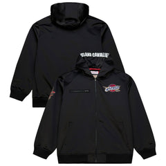 Cleveland Cavaliers Hardwood Classics Nights Walk the Tunnel Satin Bomber Full-Snap Hooded Jacket sale - Black | Mitchell & Ness shop