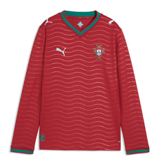 Portugal National Team Youth 2026 Home Replica Long Sleeve Jersey / Soccer On sale