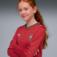 Portugal National Team Youth 2026 Home Replica Long Sleeve Jersey / Soccer On sale