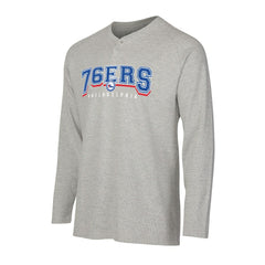 Philadelphia 76ers Concepts Sport Hawthorn Thermal Knit Long Sleeve Henley T-Shirt - Gray outlet