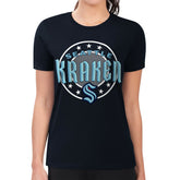 Seattle Kraken G-III 4Her by Carl Banks Women's Super-Slim Lightweight Pinstripe Circle Graphic T-Shirt