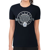 Toronto Maple Leafs G-III 4Her by Carl Banks Women's Super-Slim Lightweight Pinstripe Circle Graphic T-Shirt
