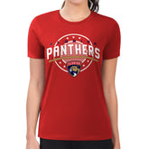Florida Panthers G-III 4Her by Carl Banks Women's Super-Slim Lightweight Pinstripe Circle Graphic T-Shirt