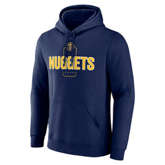 Denver Nuggets Center Court Name & Number Custom Hoodie sale - Navy on sale