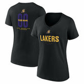 Los Angeles Lakers Women's Center Court Name & Number Custom V-Neck T-Shirt - Black online