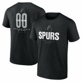 San Antonio Spurs Center Court Name & Number Custom T-Shirt - Black online