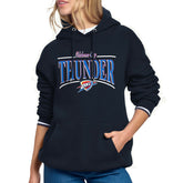 Oklahoma City Thunder Starter Women's Arch Stripe Fleece Hoodie - Navy sale