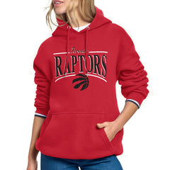 Toronto Raptors Starter Women's Arch Stripe Fleece Hoodie - Red online