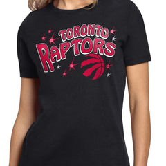 Toronto Raptors Starter Women's Fireworks T-Shirt - Black shop